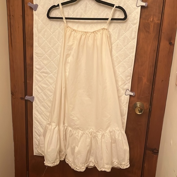 Laura Ashley Vintage Cotton Petticoat Skirt with Crocheted Lace Hem - Picture 11 of 11